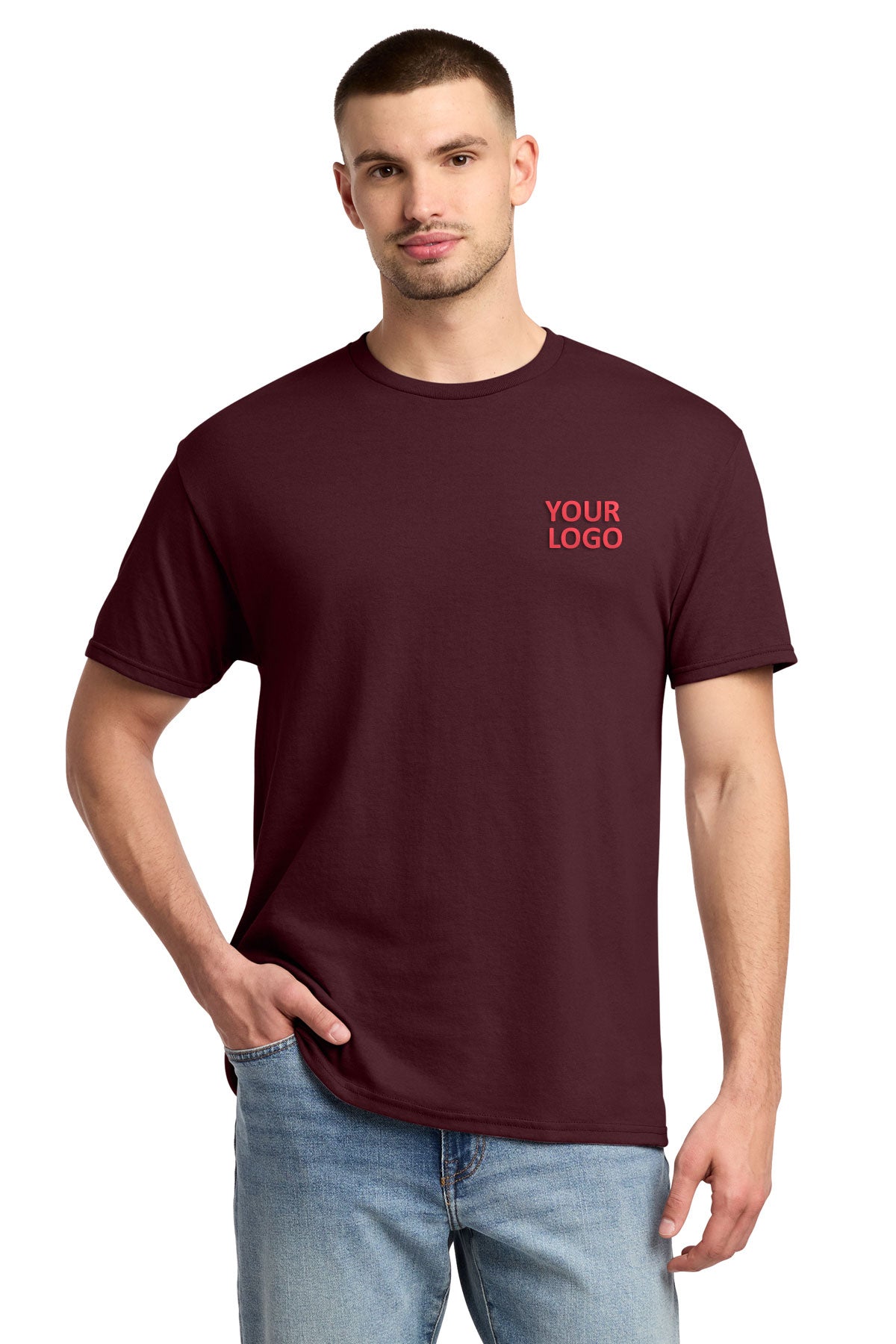 Jerzees Dri-Power Active 50/50 Cotton/Poly T-Shirt 29M Maroon