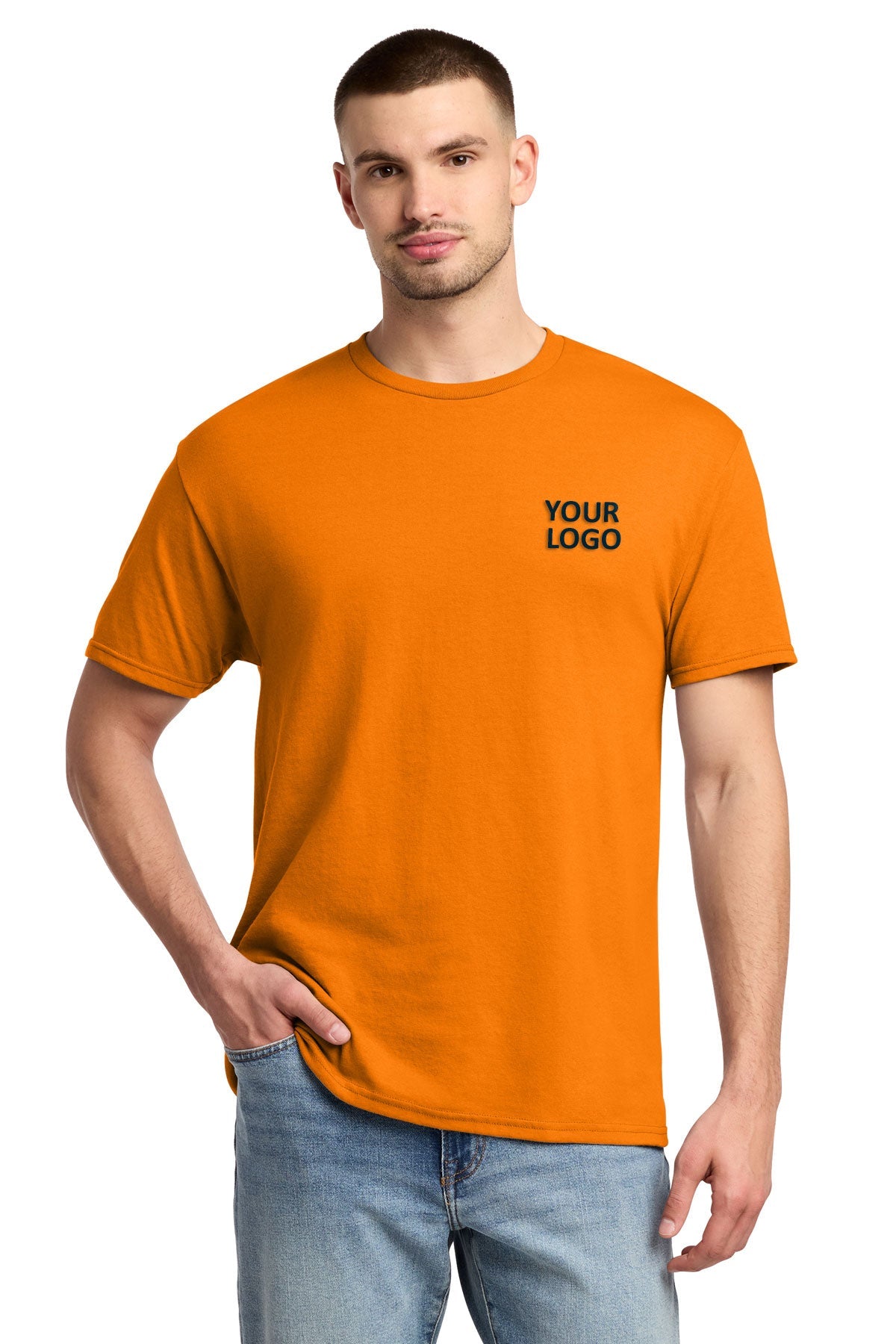 jerzees dri-power active 50/50 cotton/poly t-shirt 29m tennessee orange