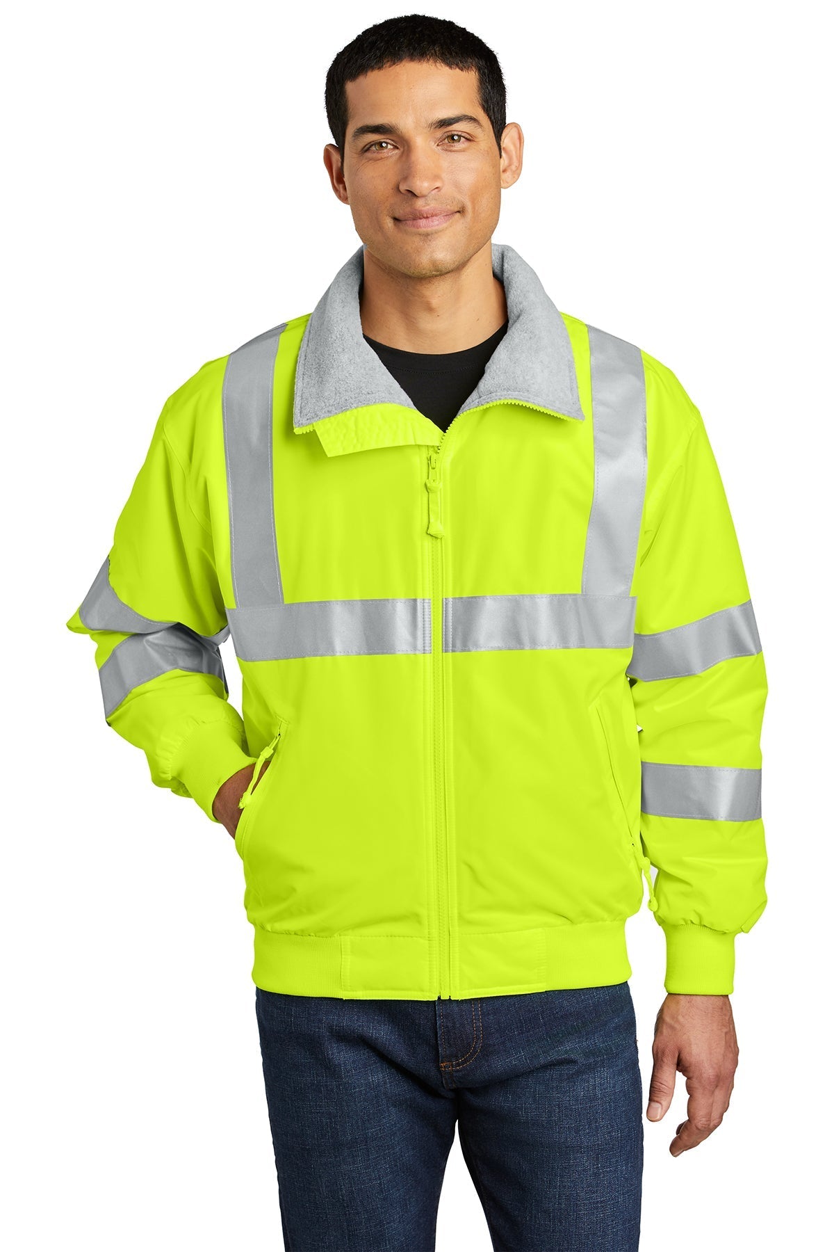 Port Authority Enhanced Visibility Branded Challenger Branded Jackets with Reflective Taping, Safety Yellow/ Reflective [Glazing Solutions]