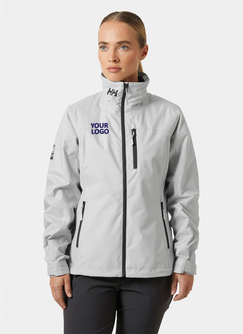 Helly Hansen Mens Crew Midlayer Custom Jackets 2.0, Grey Fog