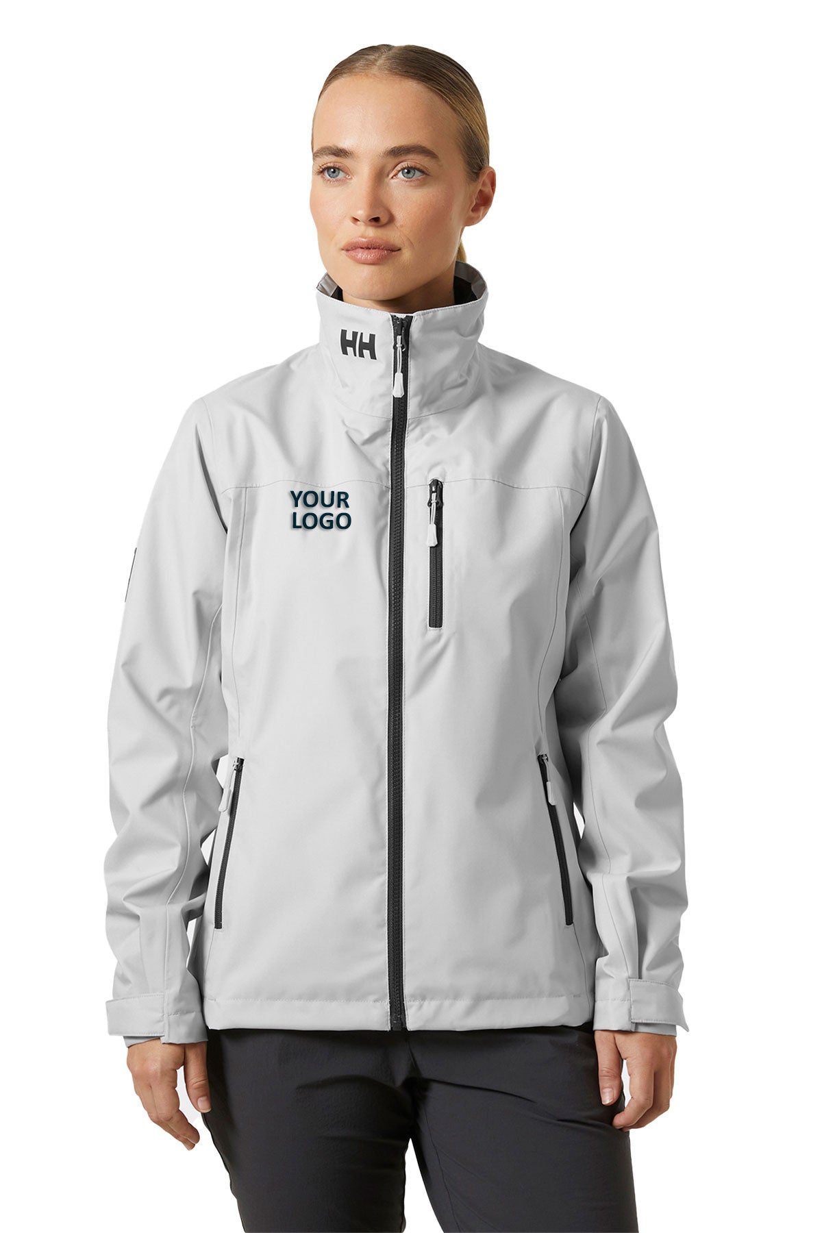 Helly Hansen Grey Fog 34450 company jackets with logo