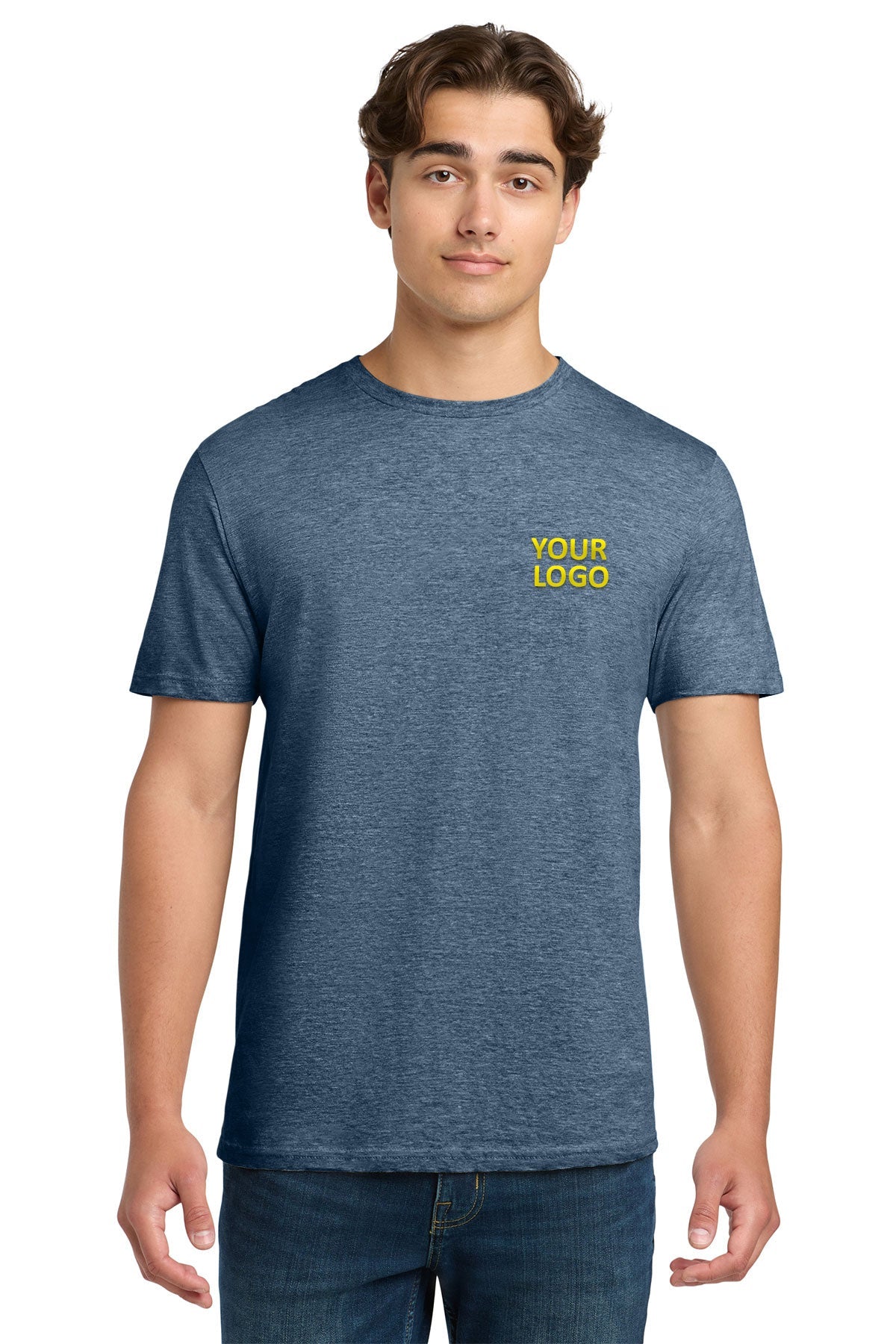 Gildan Softstyle T Shirt Heather Indigo