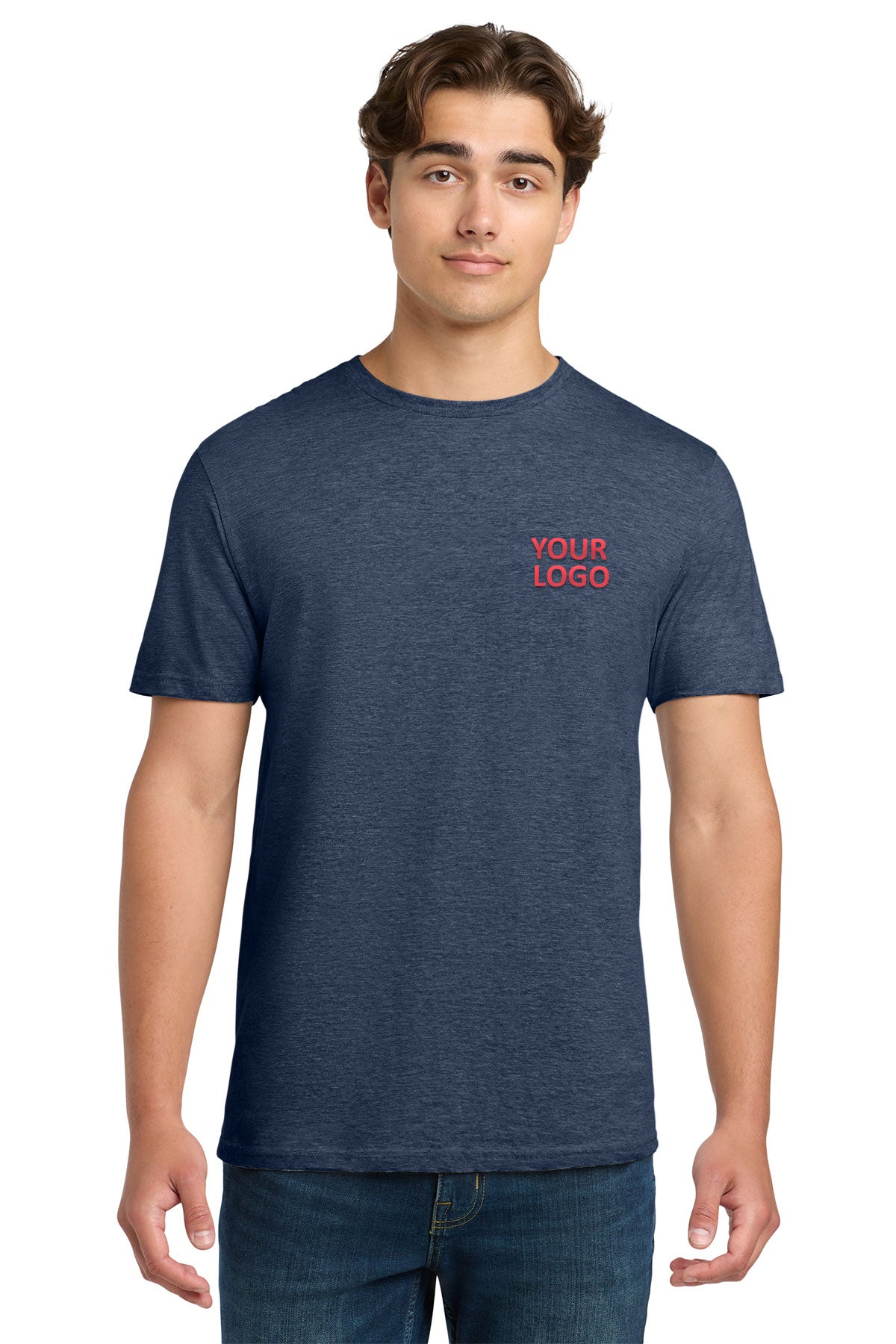 gildan softstyle t shirt 64000 heather navy