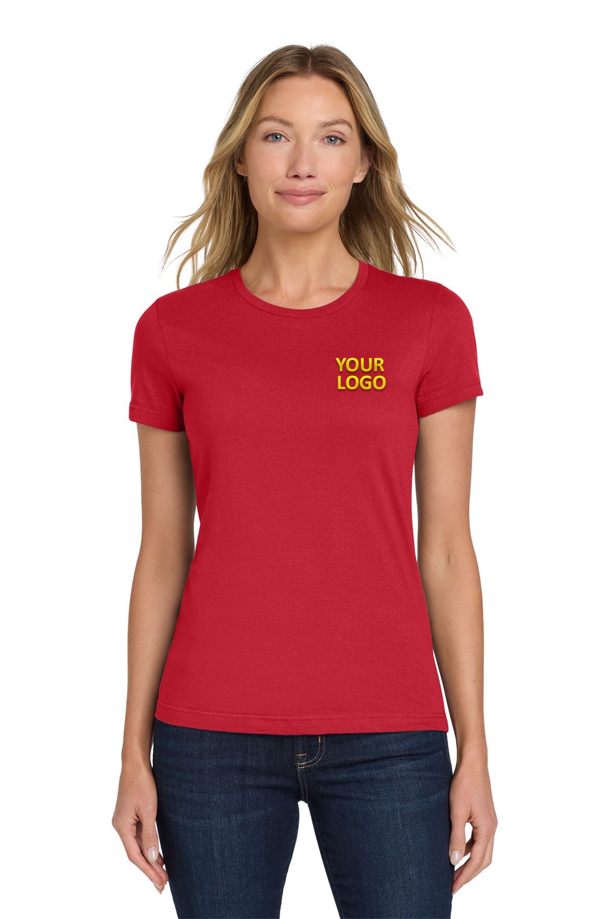 gildan softstyle ladies t shirt 64000l red