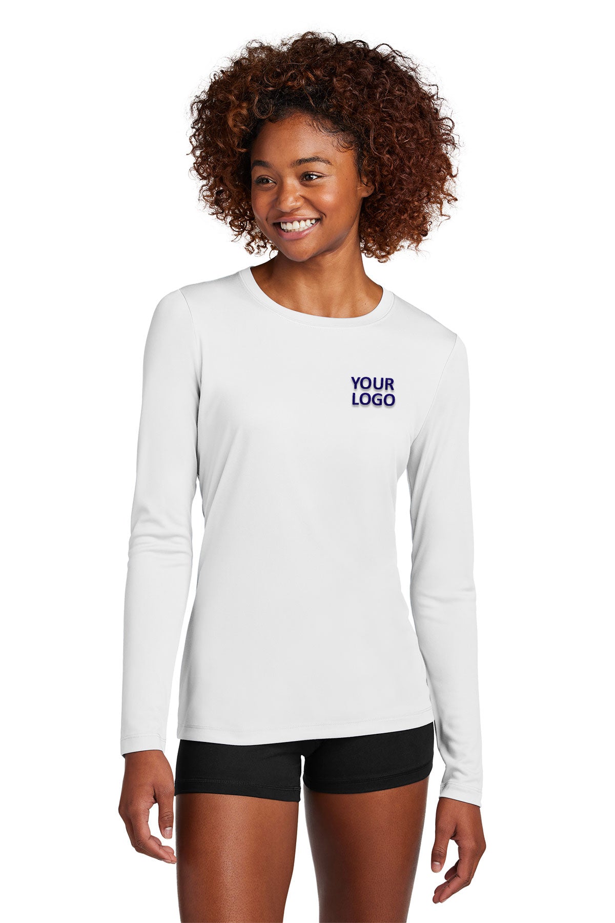 Sport-Tek Women's Posi-UV Pro Custom Long Sleeve Tee's, White