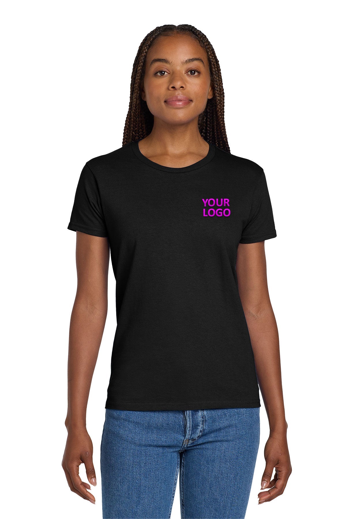 Gildan Ladies Ultra Cotton T Shirt Black