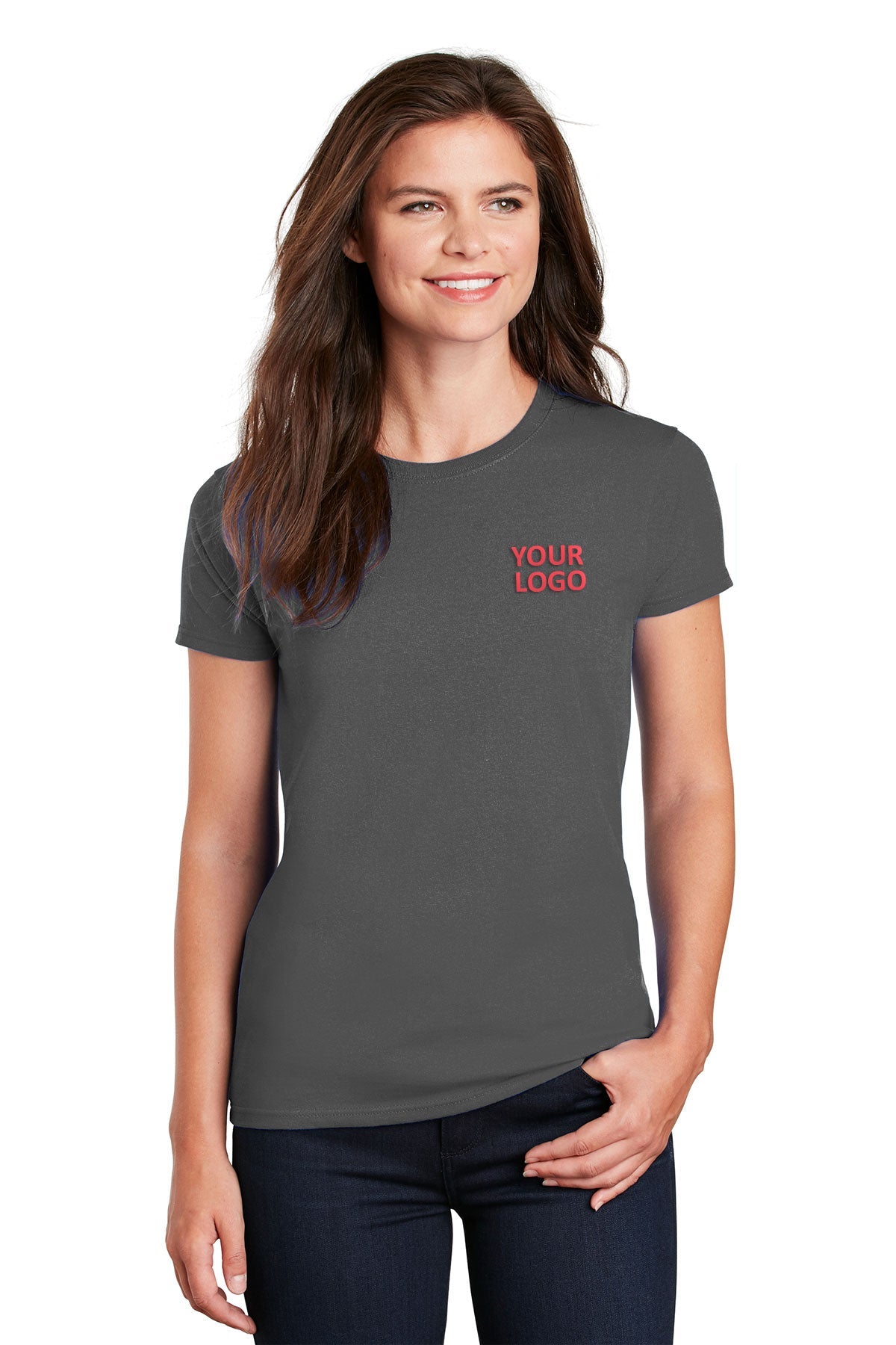 gildan ladies ultra cotton t shirt 2000l charcoal