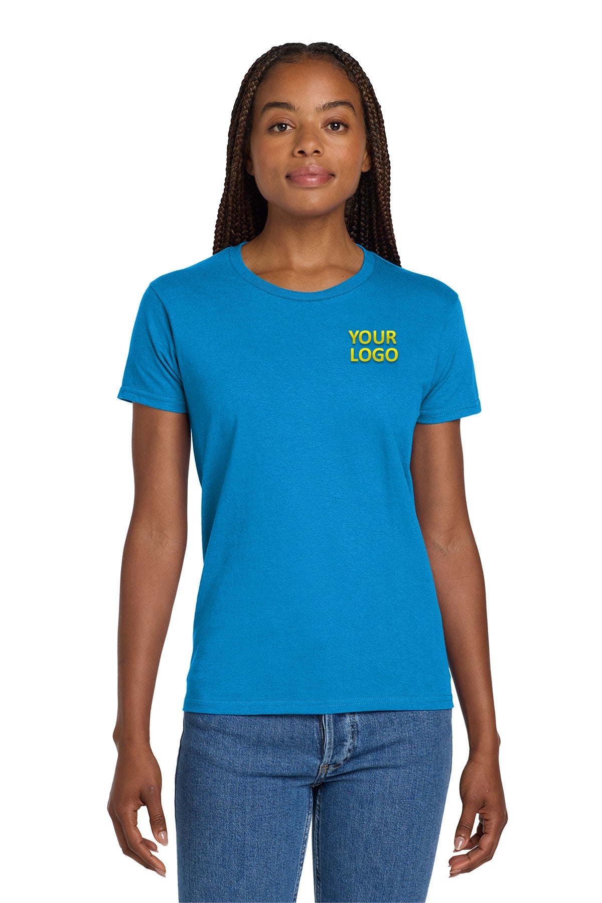 Gildan Ladies Ultra Cotton T Shirt Sapphire
