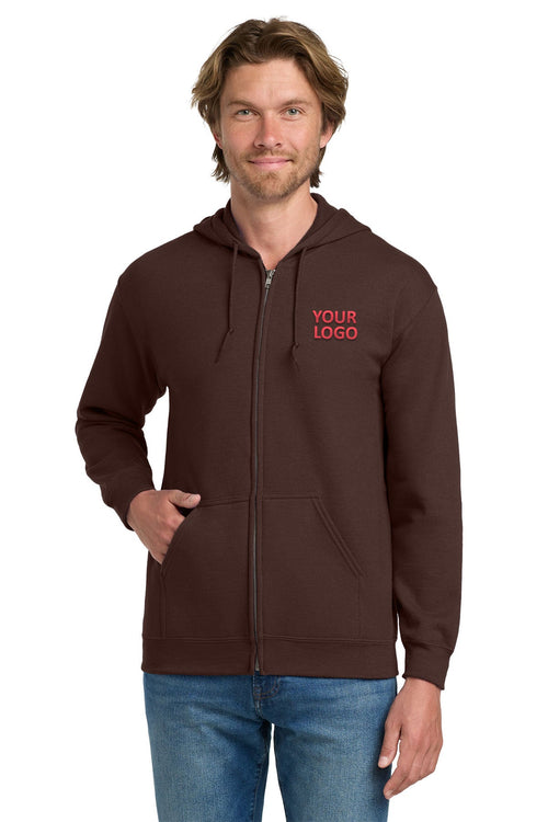 Gildan Heavy Blend Hooded Sweatshirt Dark Chocolate