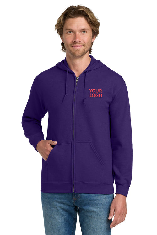 Gildan Heavy Blend Hooded Sweatshirt Purple