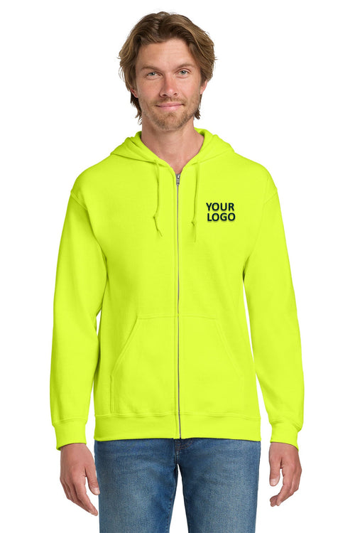 Gildan Heavy Blend Hooded Sweatshirt Safety Green