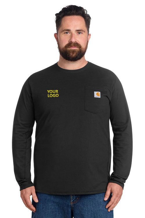 Carhartt Force Short Sleeve Custom Pocket T-Shirts, Black
