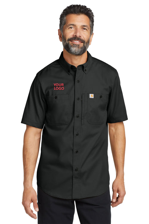 Carhartt Rugged Professional Series Custom Long Sleeve Shirts, Black