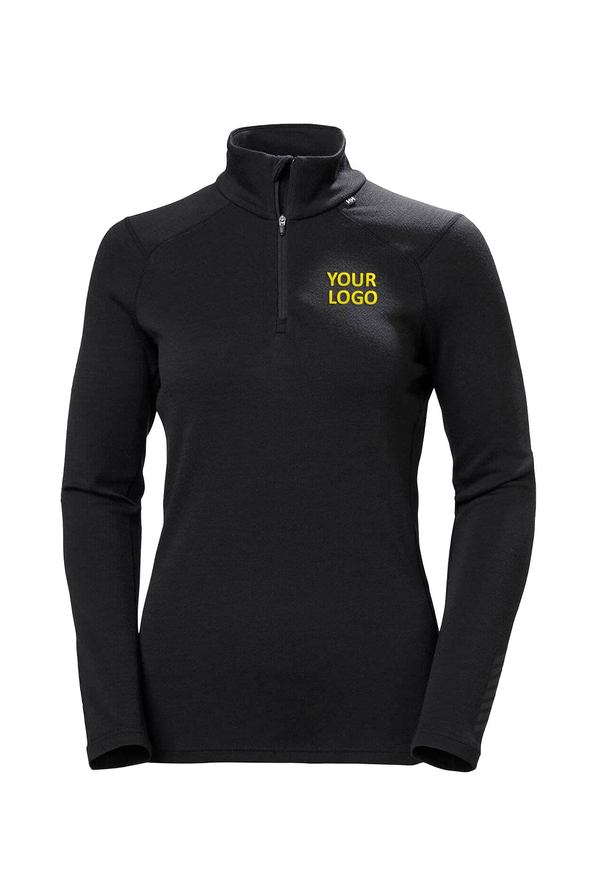 Helly Hansen Womens Lifa Merino Midweight Custom Half-Zips, Black