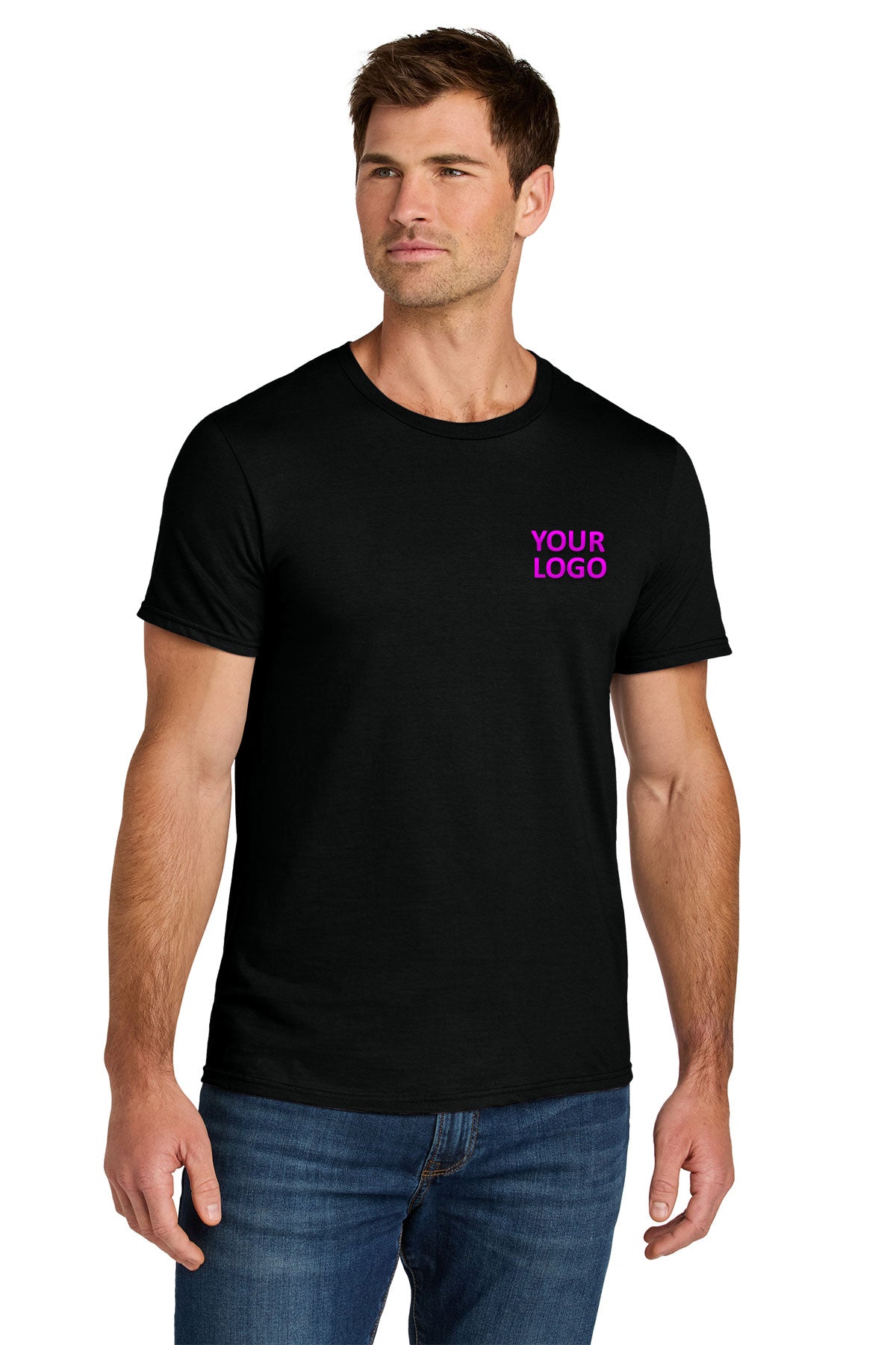 Jerzees Ultimate Unisex Ring Spun Custom T-Shirts, Black
