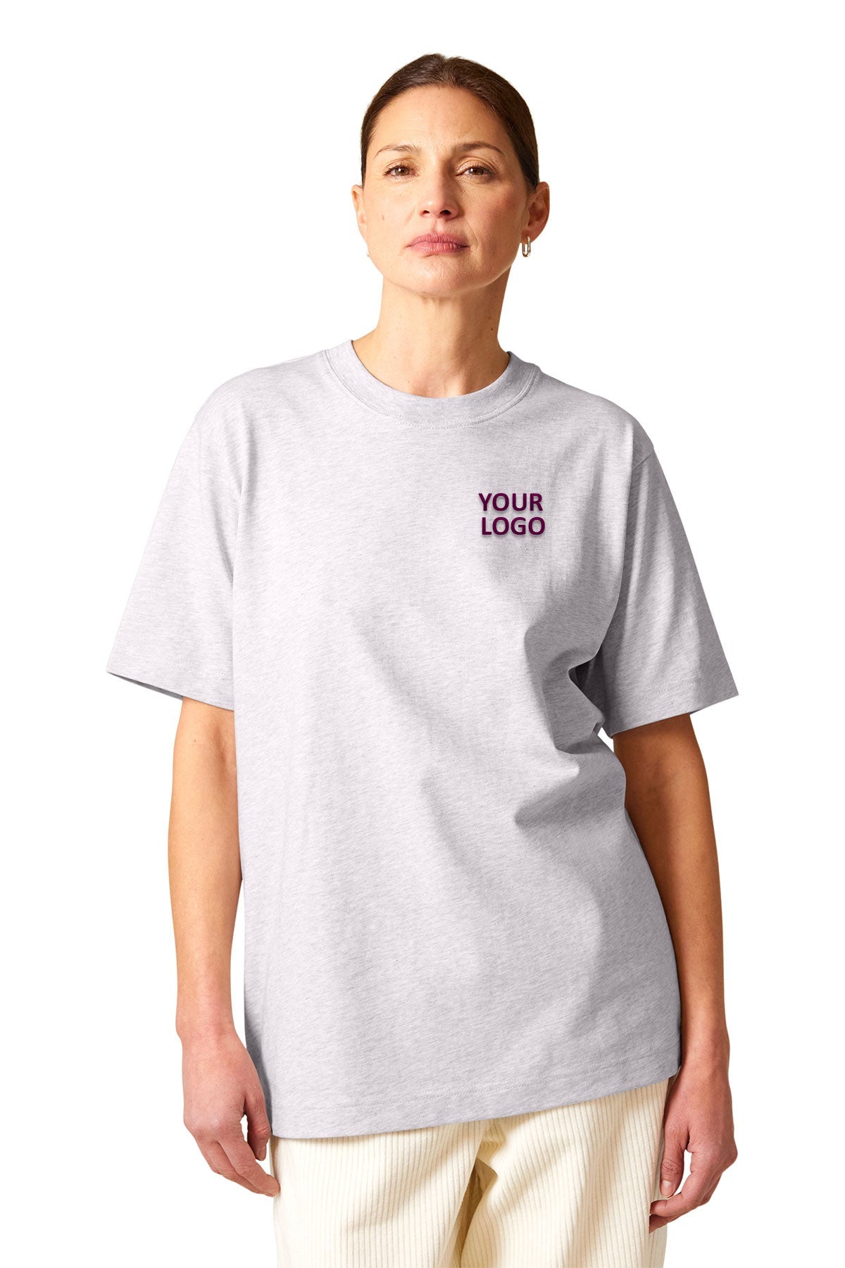 Stanley Stella Unisex Freestyler Heavyweight Custom Tee's, Cool Heather Grey [Dunbar]