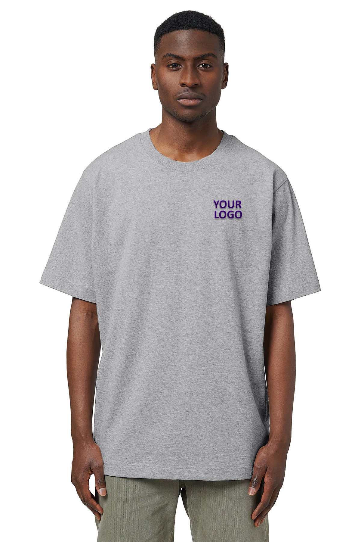 Stanley Stella Unisex Freestyler Heavyweight Custom Tee's, Heather Grey