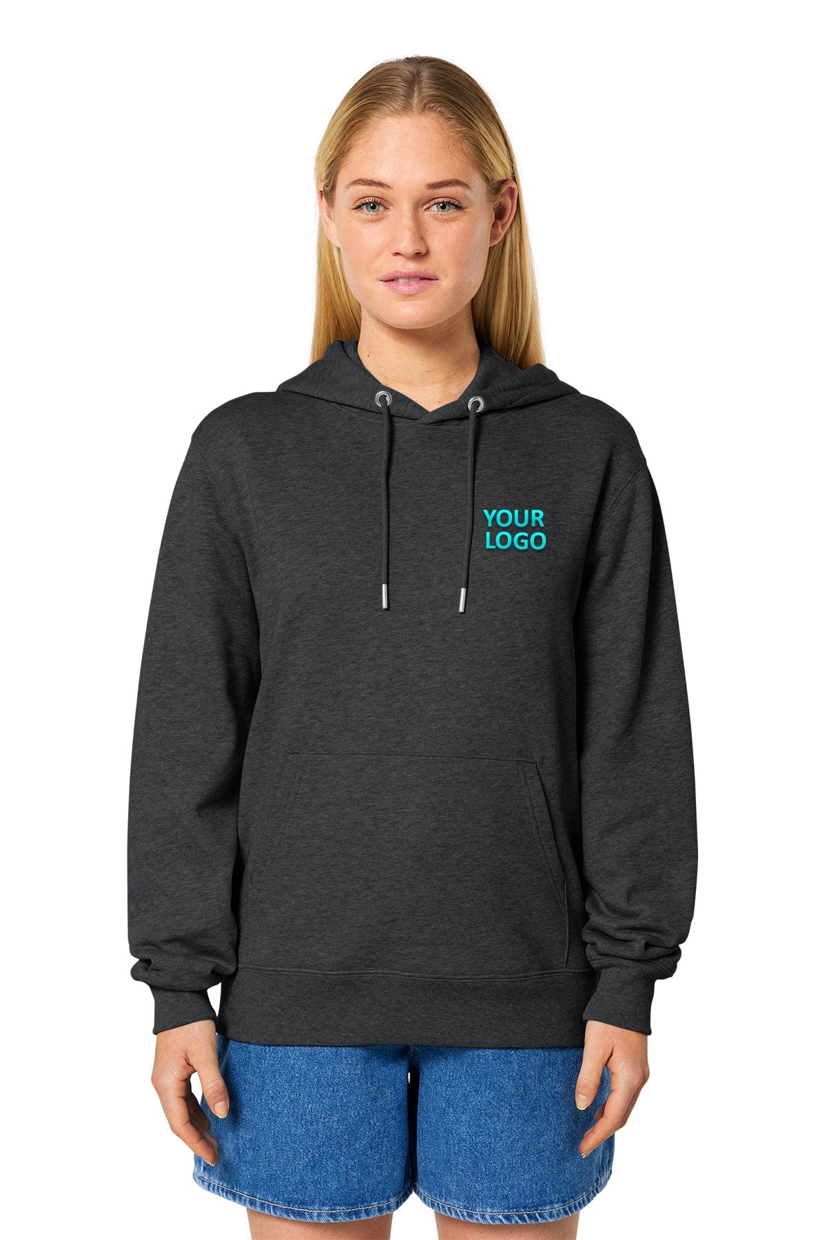 Stanley Stella Unisex Cruiser 2.0 Custom Hooded Sweatshirts, Dark Heather Grey