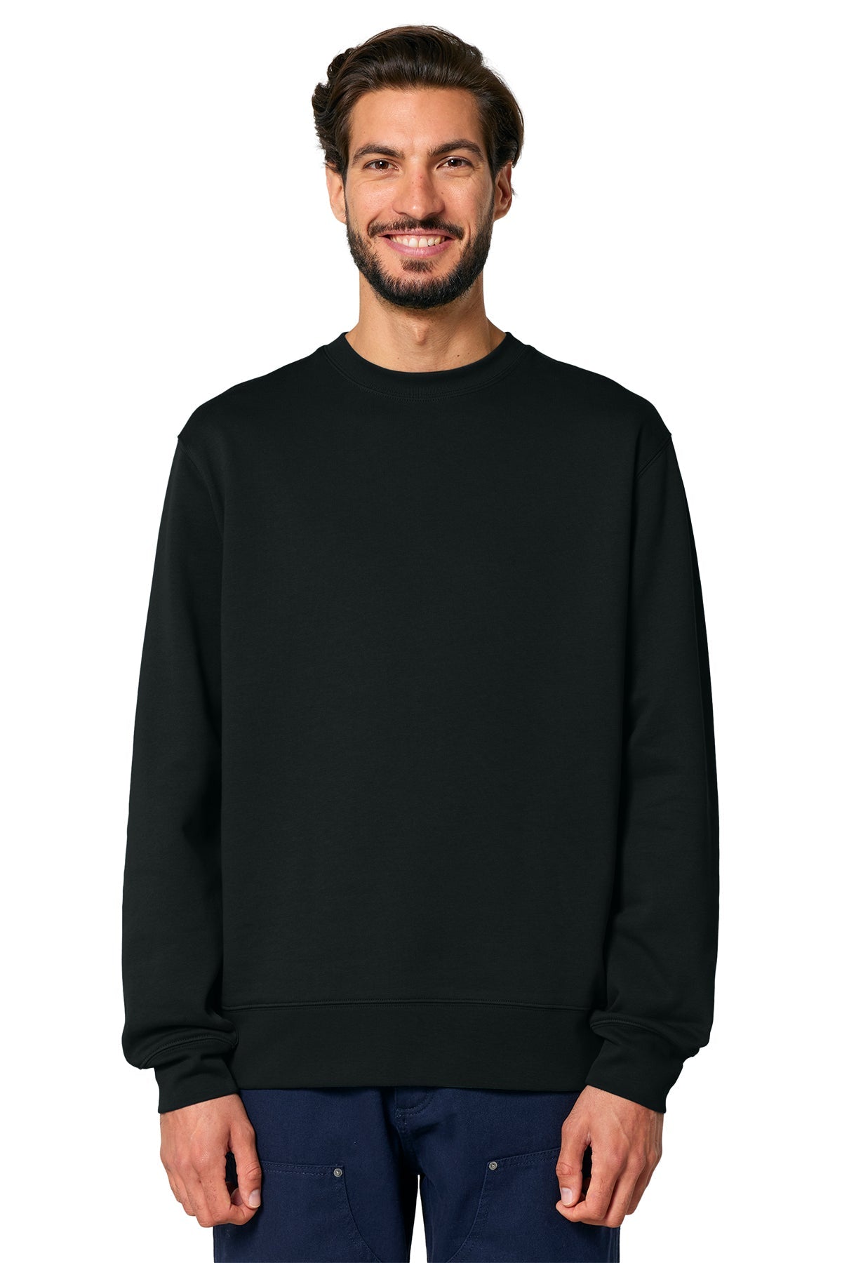 Stanley Stella Unisex Changer 2.0 Crewneck Custom Sweatshirts, Black [Stratolaunch]