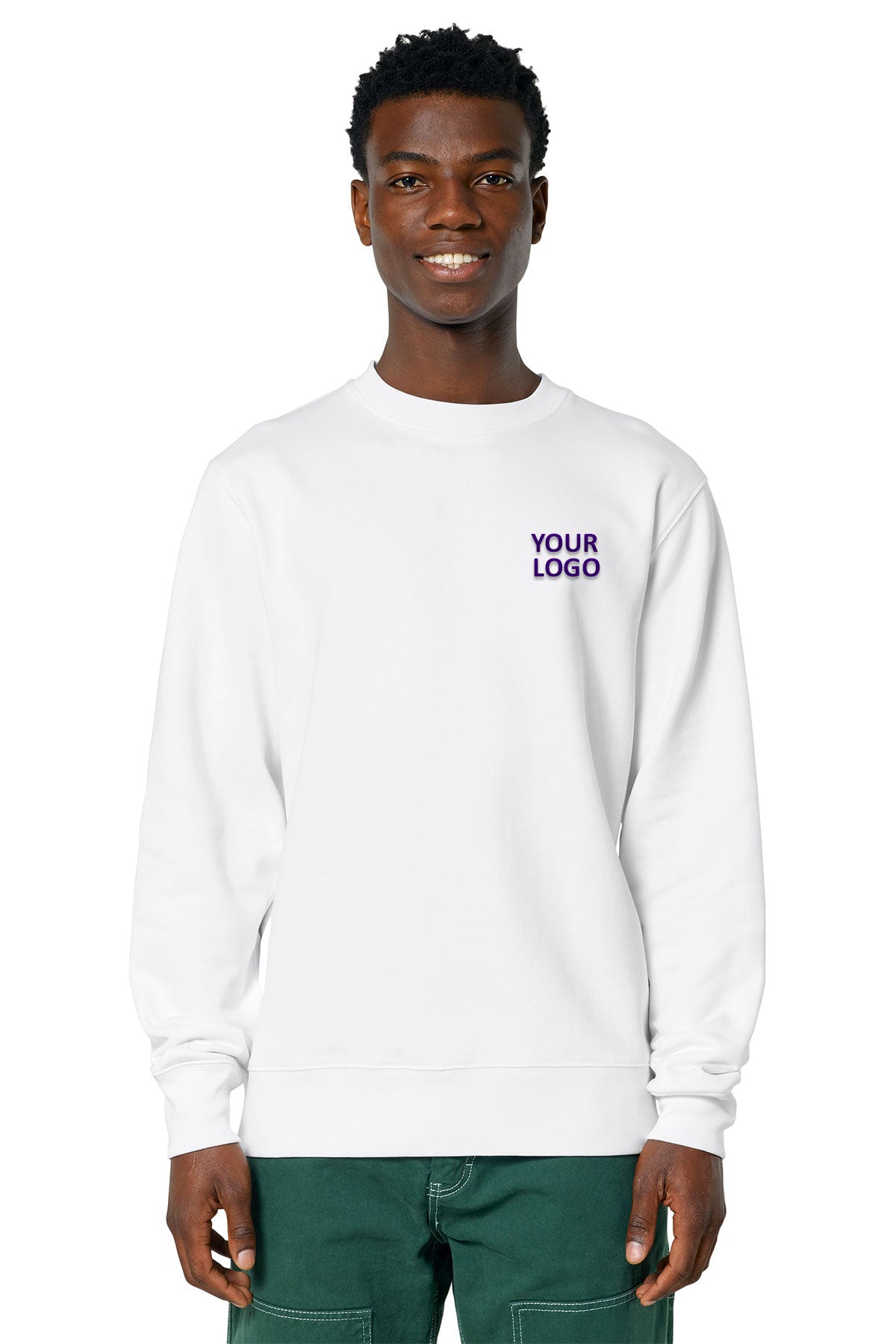Stanley Stella Unisex Changer 2.0 Crewneck Custom Sweatshirts, White