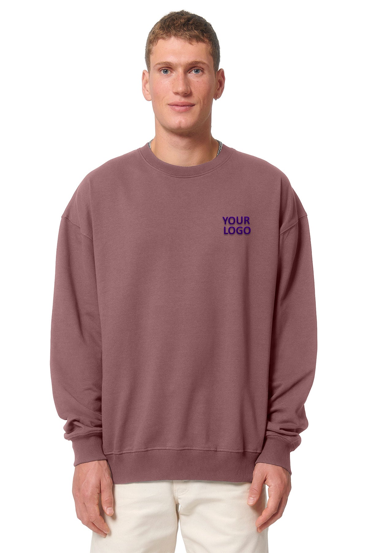 Stanley Stella Unisex Ledger Dry Crewneck Custom Sweatshirts, Kaffa Coffee [AMERILODGE GROUP]