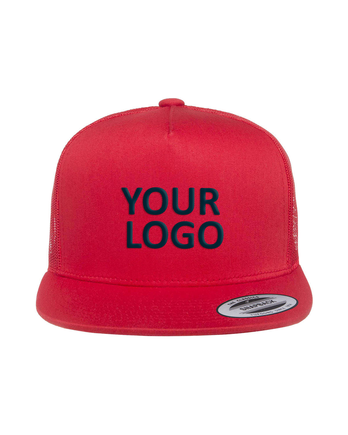 Yupoong Adult 5 -Panel Classic Trucker Cap 6006 RED
