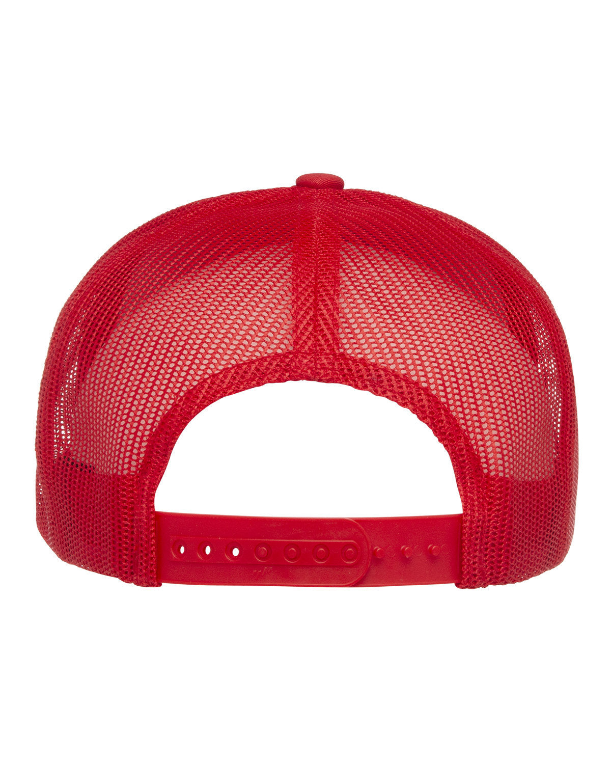 Yupoong Classic 5-Panel Customized Trucker Caps, Red