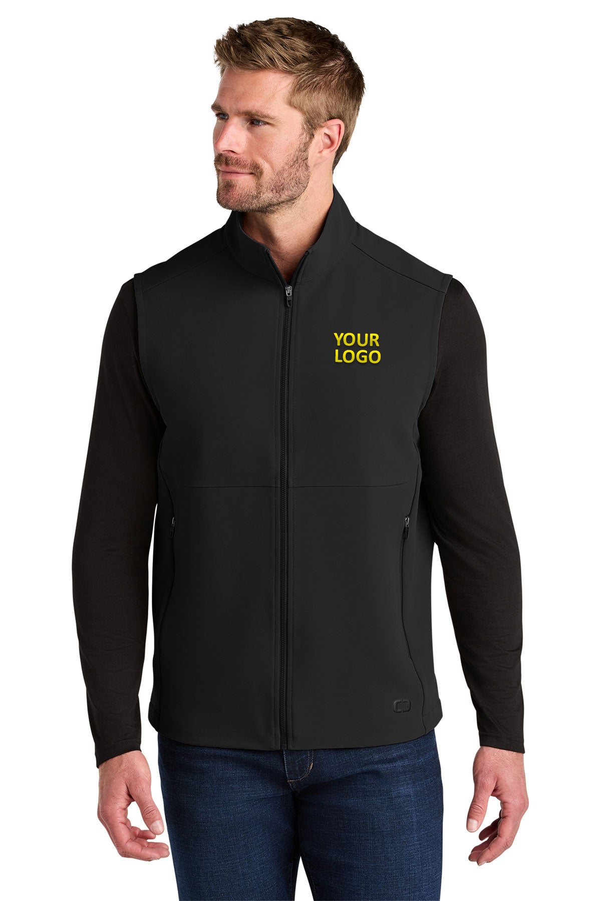 OGIO Kinetic Soft Shell Custom Vests, Blacktop