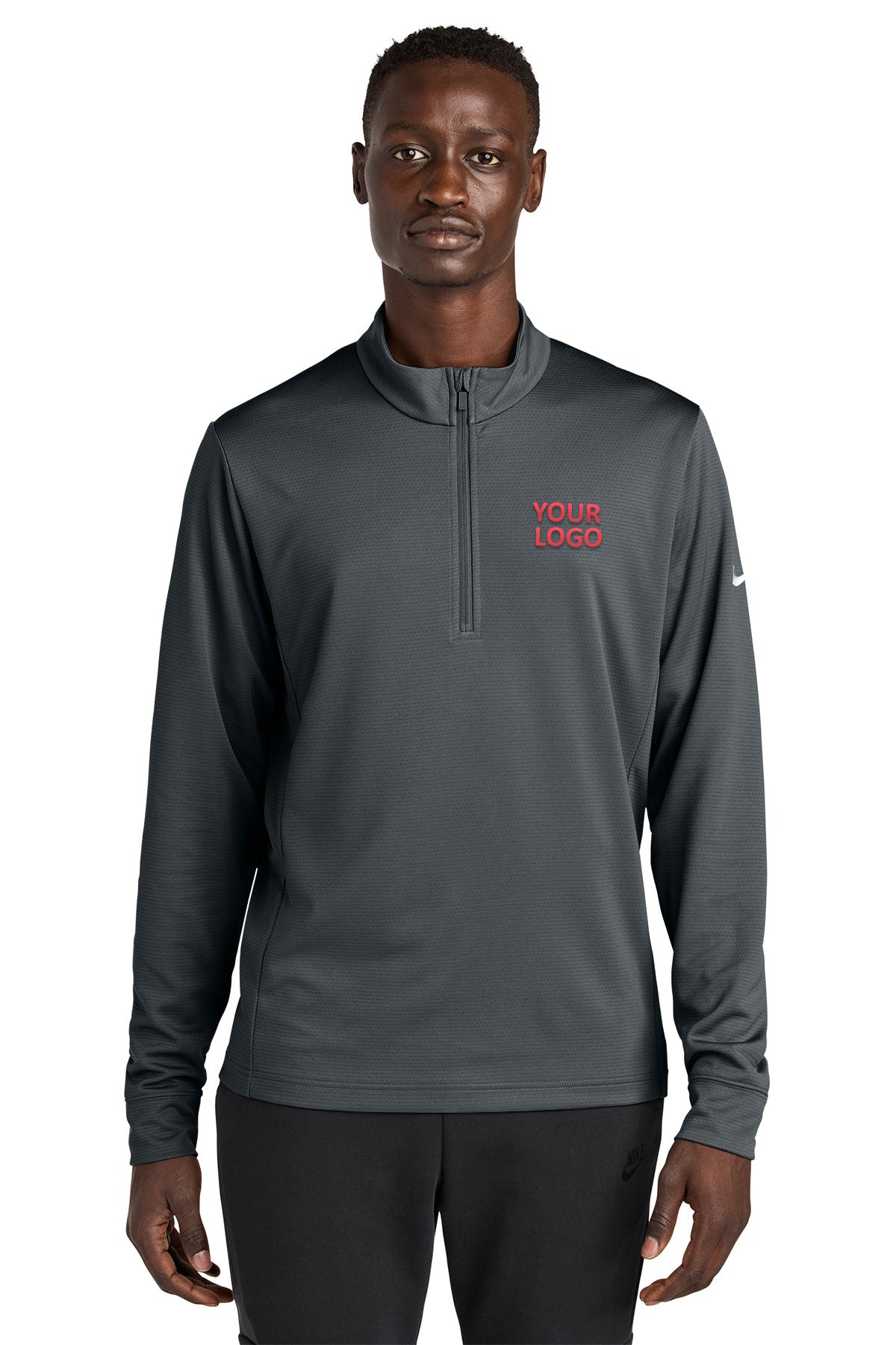 Nike Essential Custom 1/2-Zip Cover-Up, Anthracite
