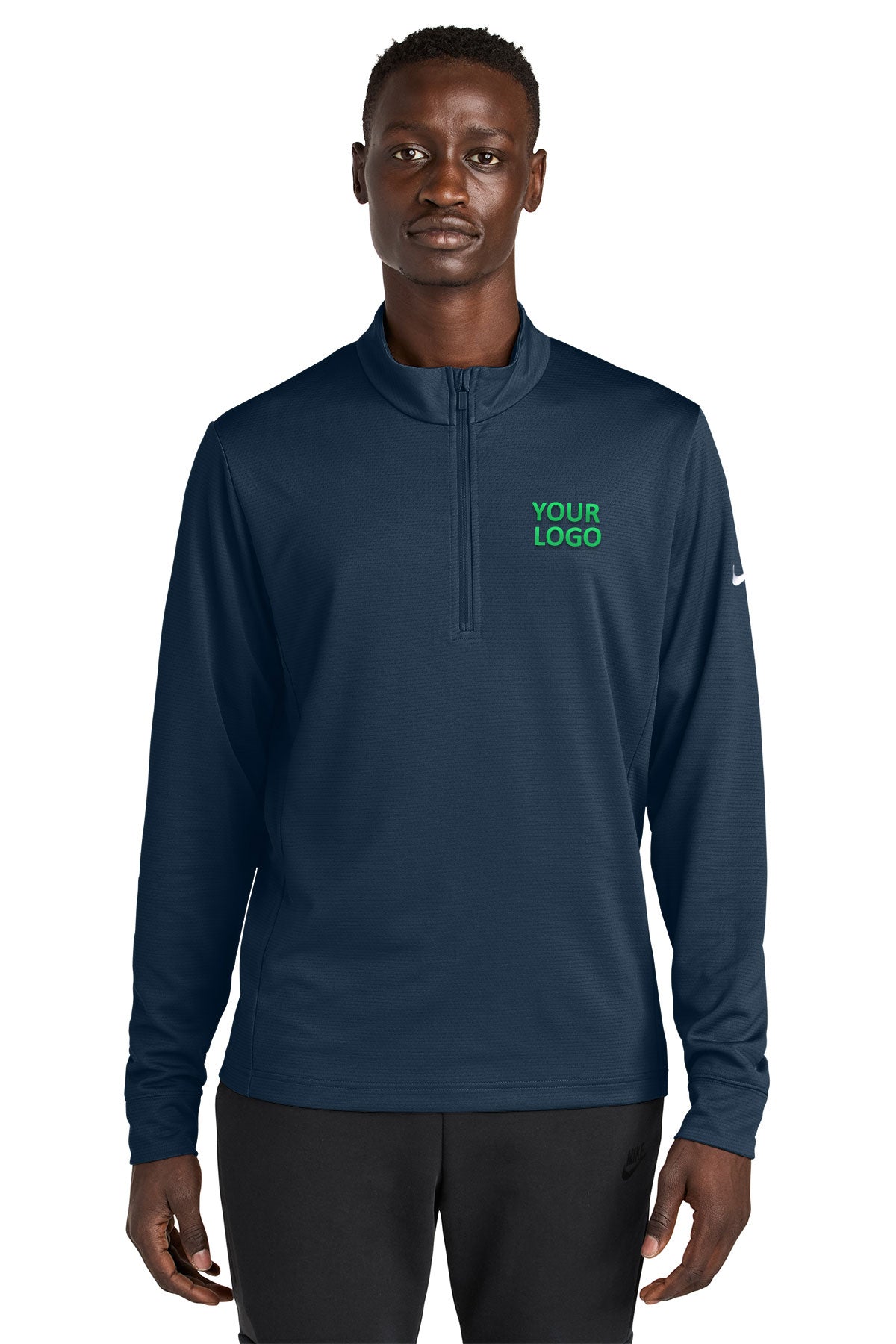 Nike Essential Custom 1/2-Zip Cover-Up, Navy