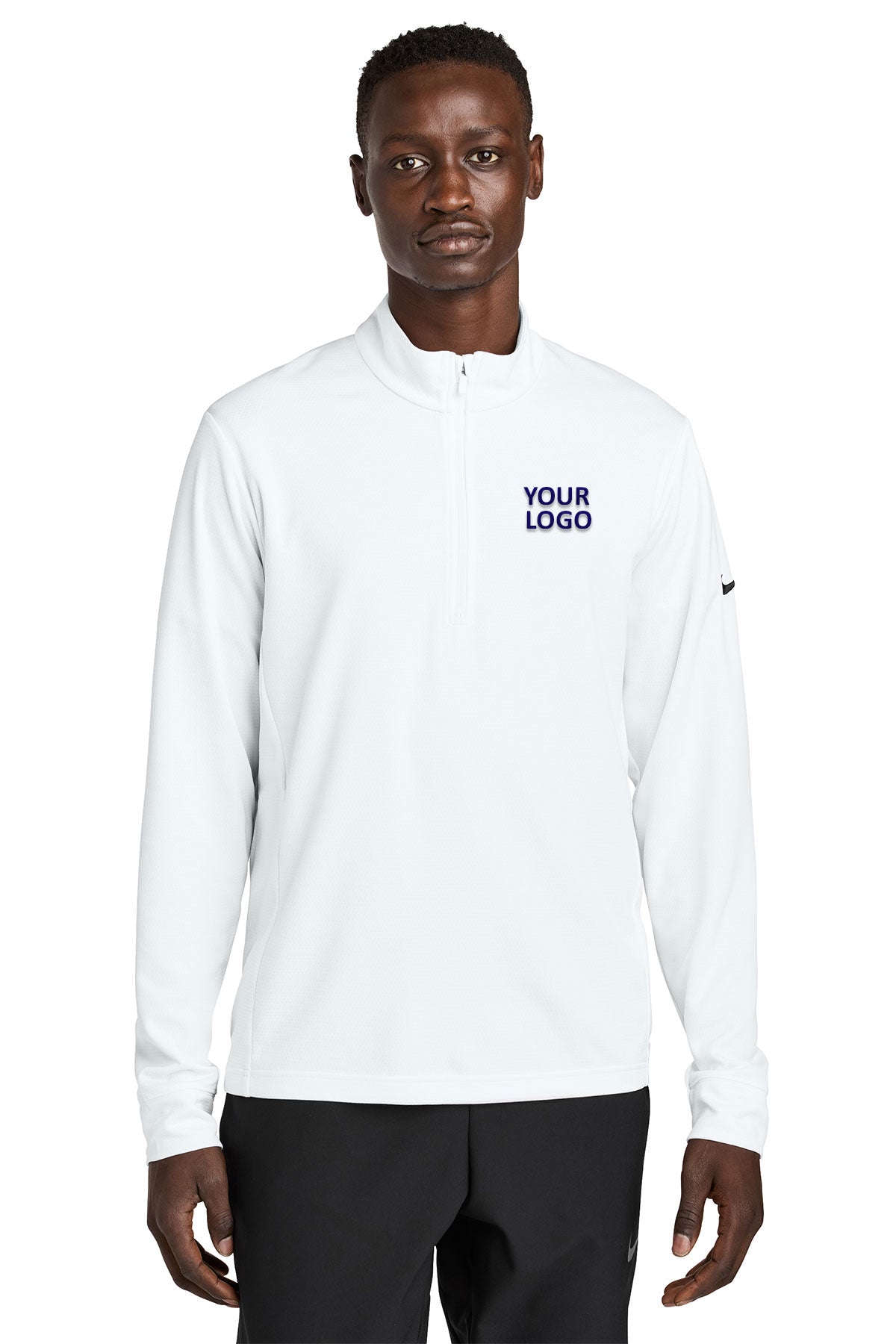 Nike Essential Custom 1/2-Zip Cover-Up, White