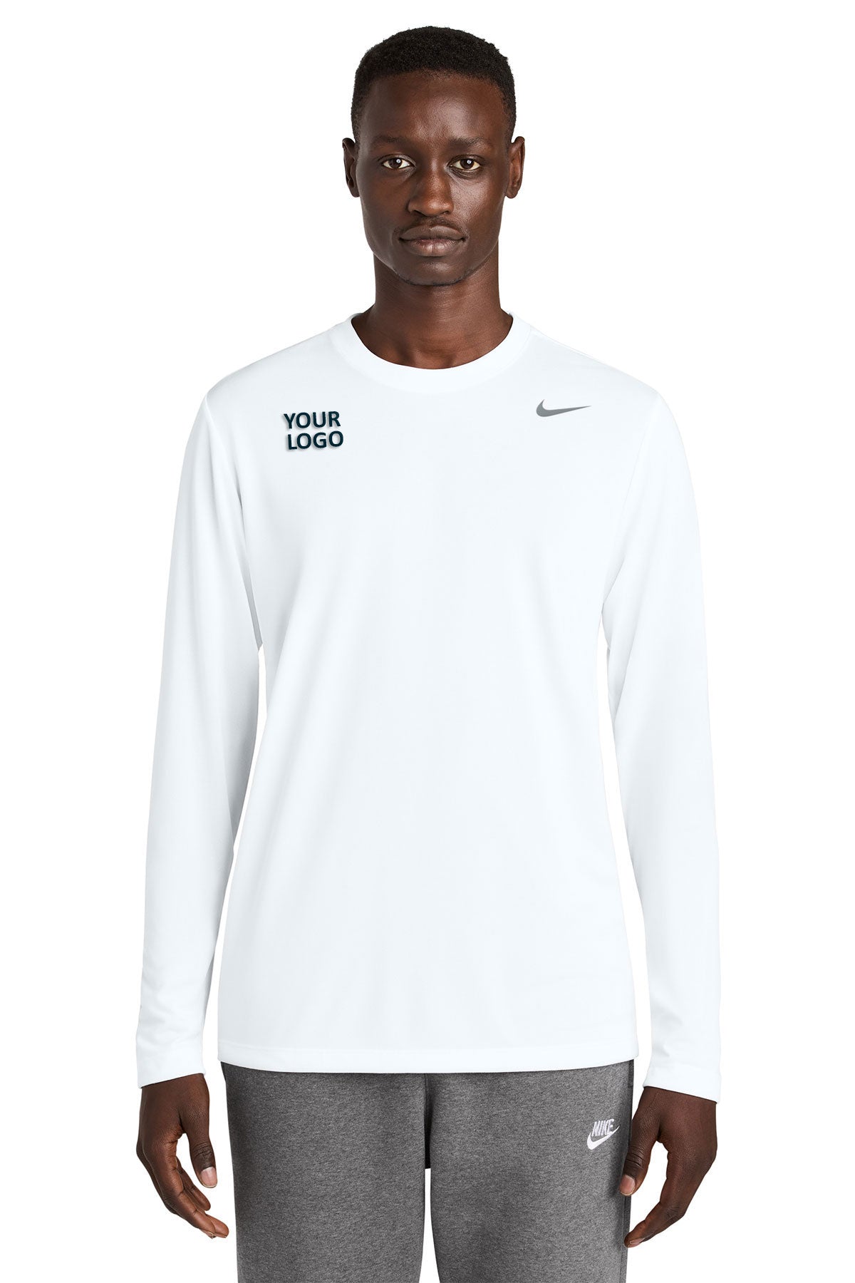 Nike Team rLegend Custom Long Sleeve Tee's, White