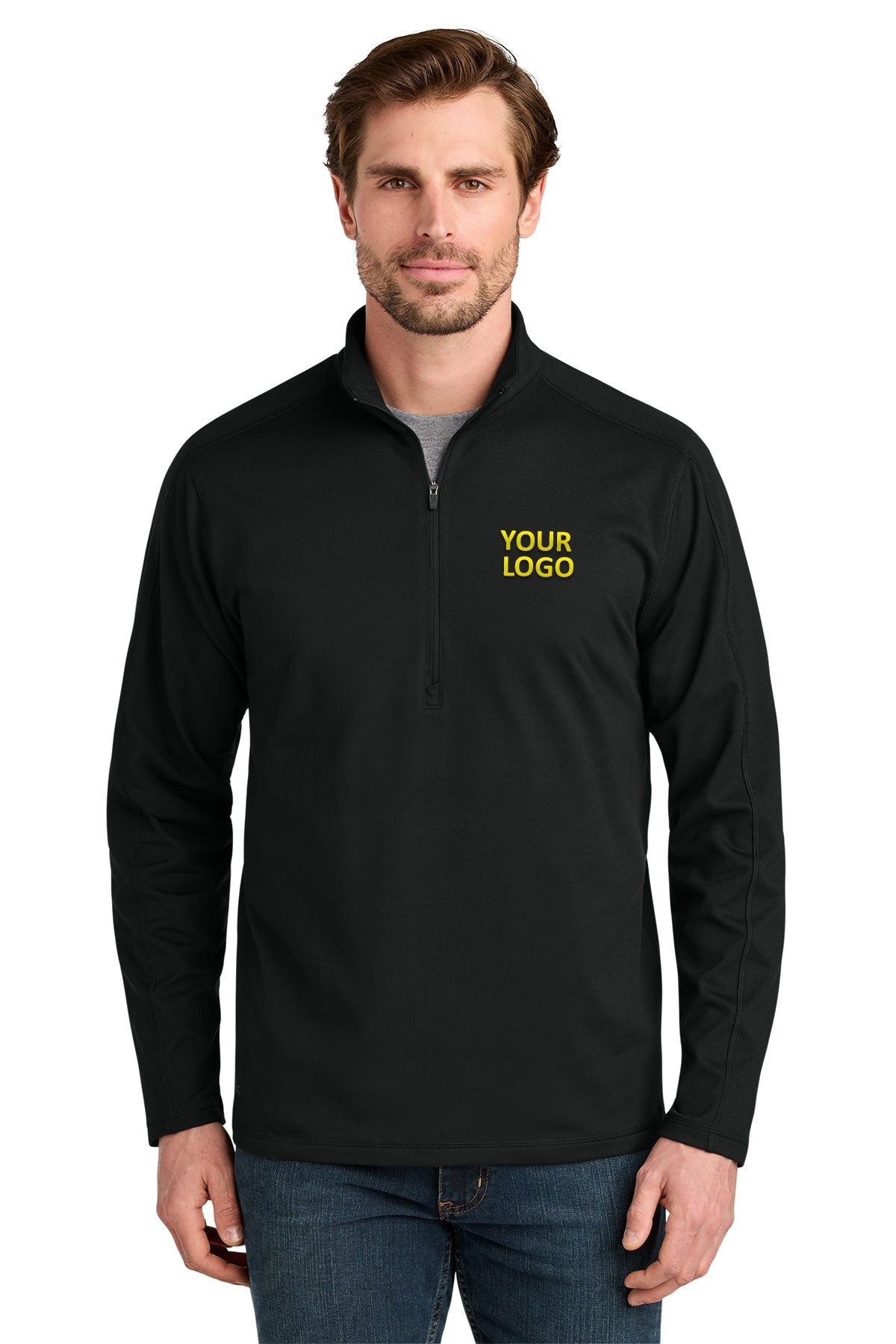 Eddie Bauer Adventurer Custom 1/4-Zips, Deep Black [County Commissioners Association of Pennsylvania]