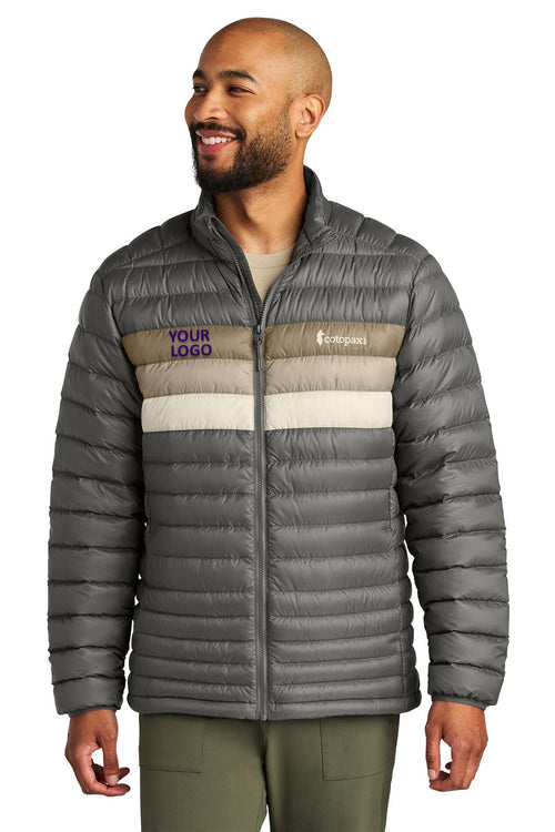 Cotopaxi Womens Fuego Custom Down Jackets, Cinder/ Desert