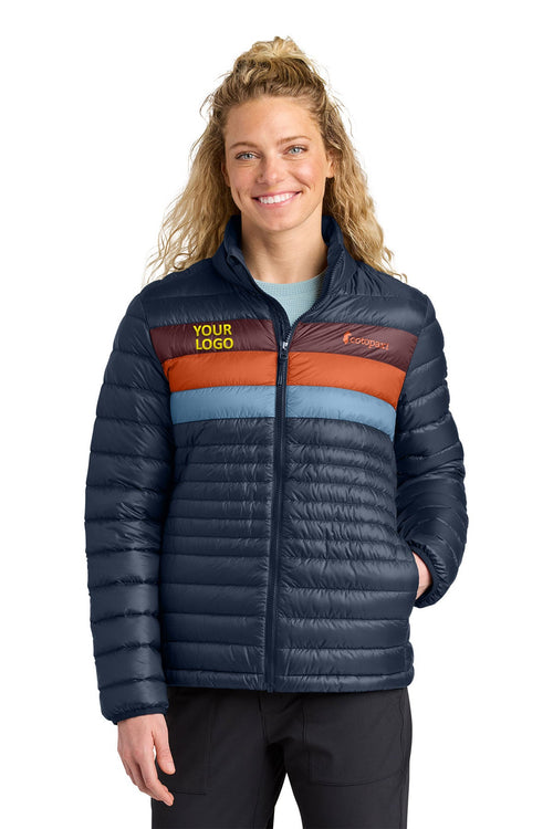 Cotopaxi Fuego Custom Down Jackets, Maritime/ Mulberry