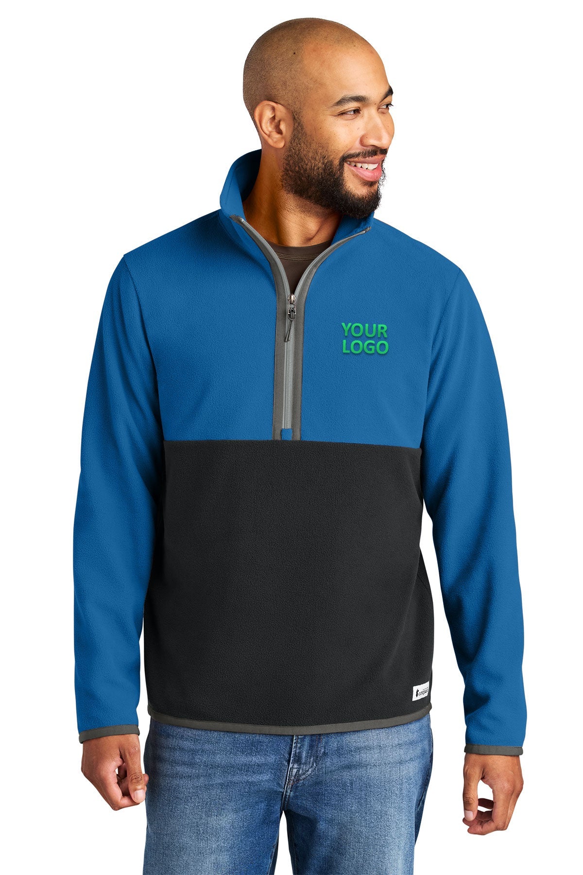 Cotopaxi Amado Custom 1/2-Zips Fleece, Atlantic/ Black