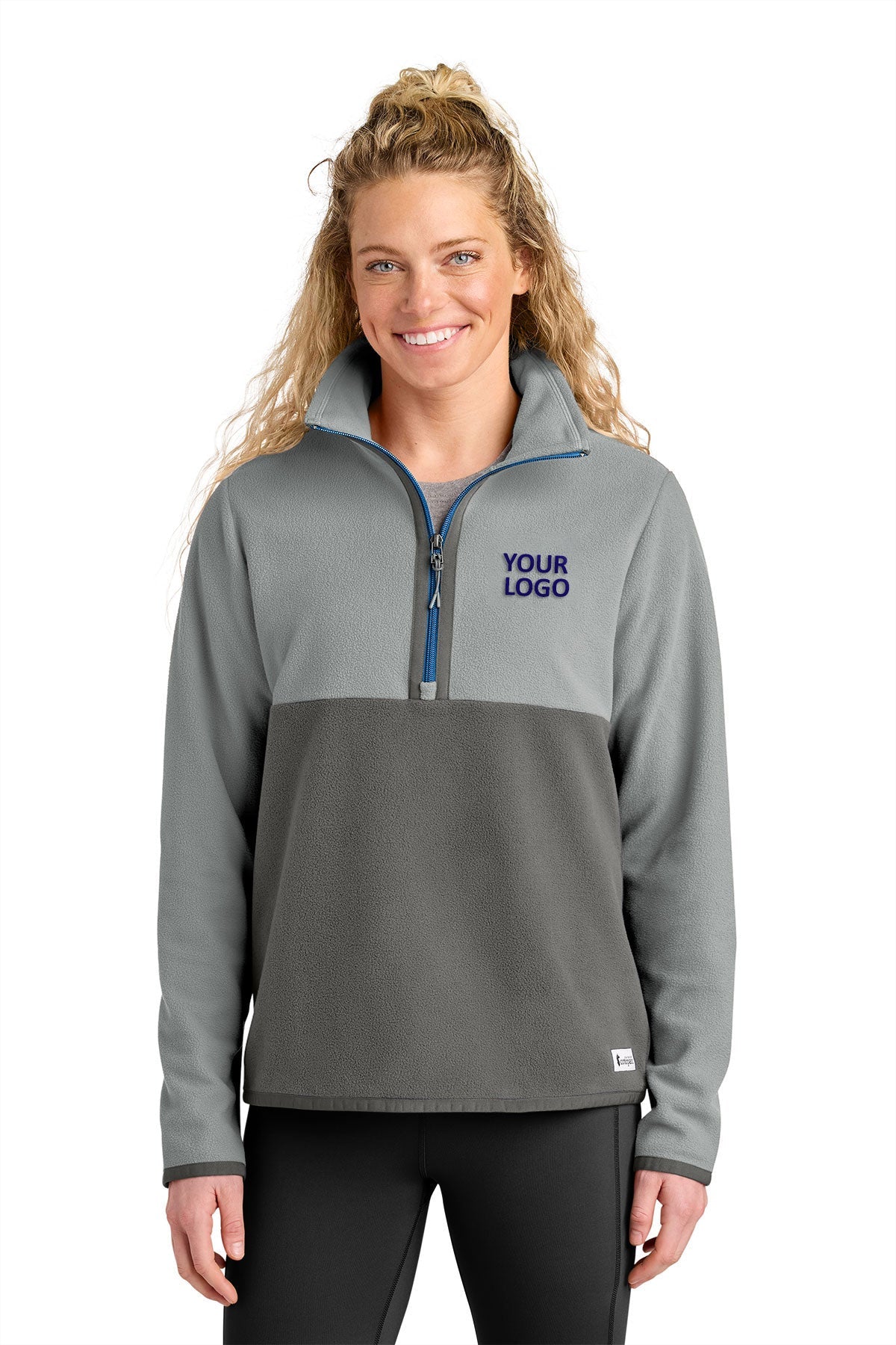 Cotopaxi Womens Amado Custom 1/2-Zips Fleece, Smoke/ Cinder