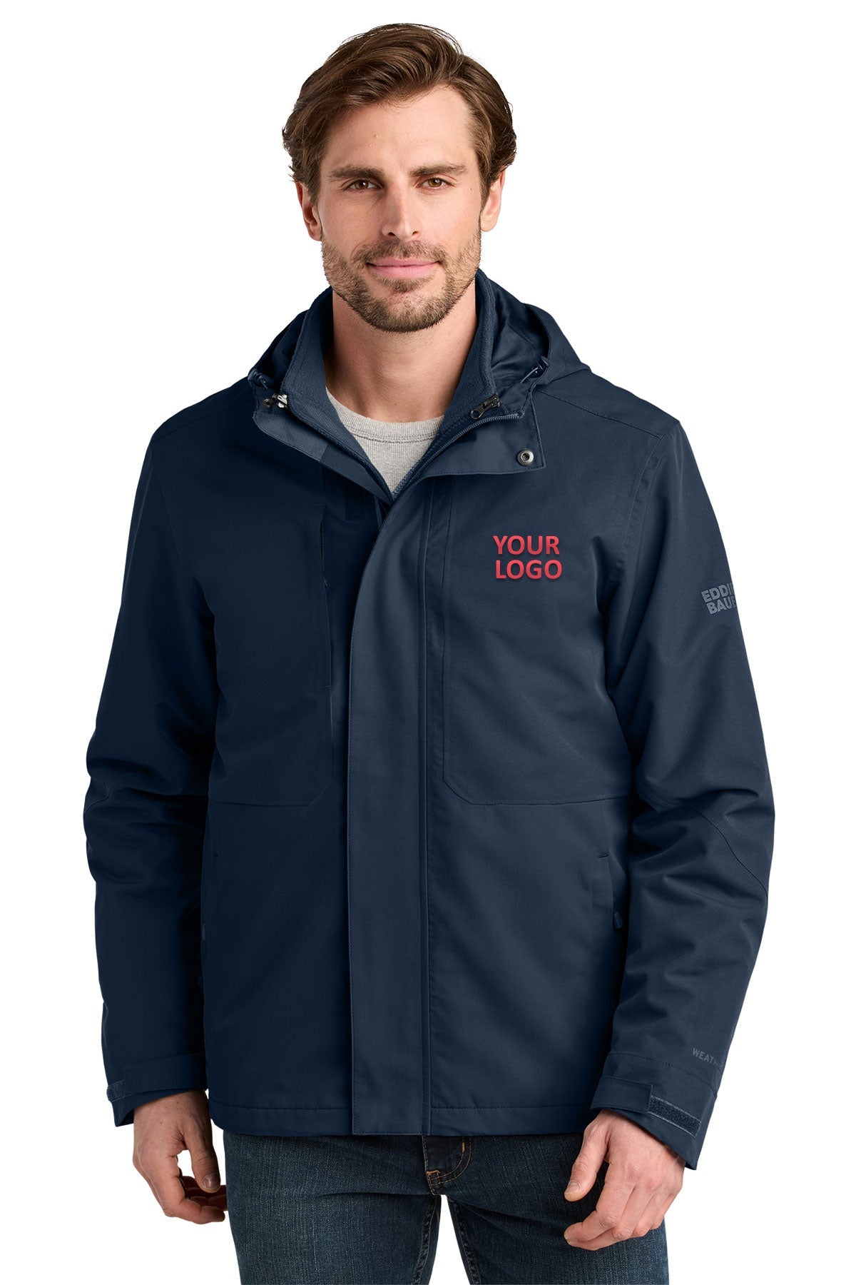 Eddie Bauer WeatherEdge Ridge Custom 3-in-1 Jackets, River Blue Navy