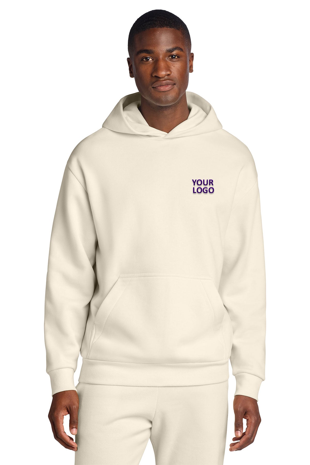 District V.I.T. Heavyweight Custom Fleece Hoodies, Griege
