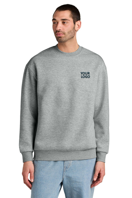 District Womens V.I.T. Fleece Crew, Light Heather Grey [Sherpa LLC]