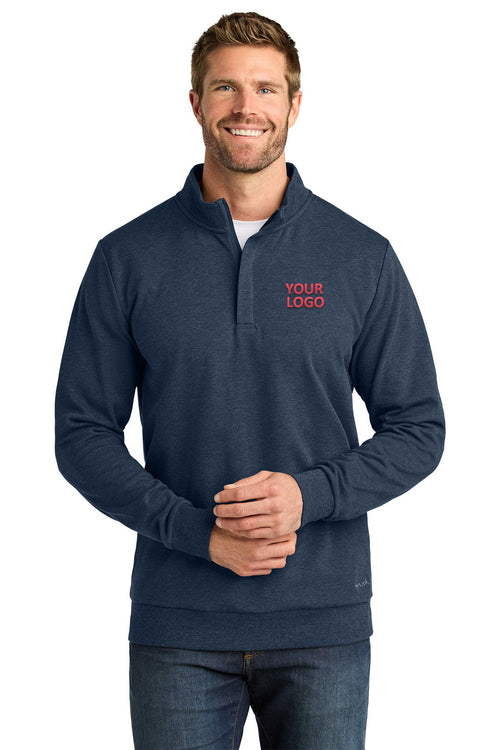 TravisMathew Womens Ocean Villa Custom 1/4-Zips, Blue Heather