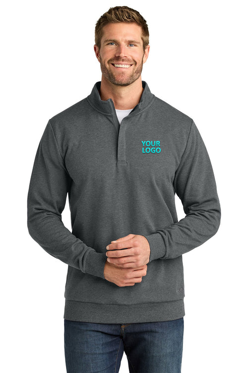 TravisMathew Womens Ocean Villa Custom 1/4-Zips, Dark Grey Heather