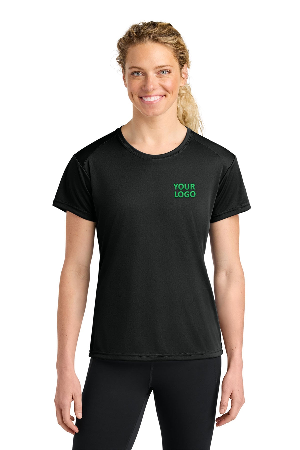 A4 Women’s Cooling Performance Custom Short Sleeve Tee's, Black