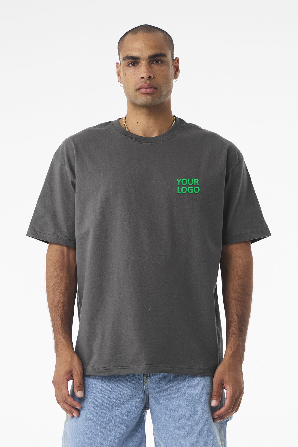 Bella Canvas Unisex Heavyweight Custom Tee's, Asphalt [Nuclear rescue]