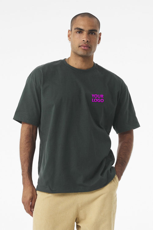 Bella Canvas Unisex Heavyweight Custom Long Sleeve Tee's, Hunter Green