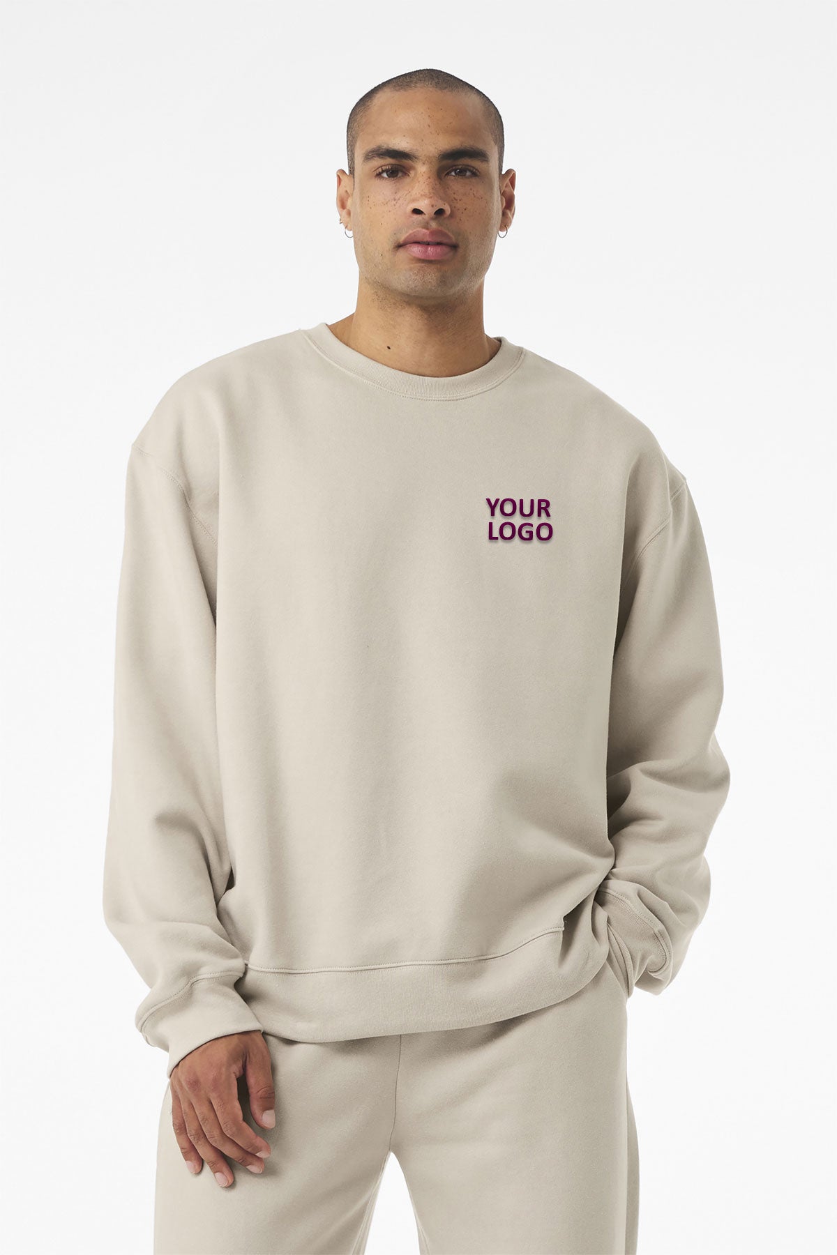 Bella Canvas Unisex Heavyweight Custom Crewneck Sweatshirts, Dust