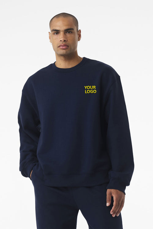 Bella Canvas Unisex Heavyweight Custom Pullover Hoodies, Navy