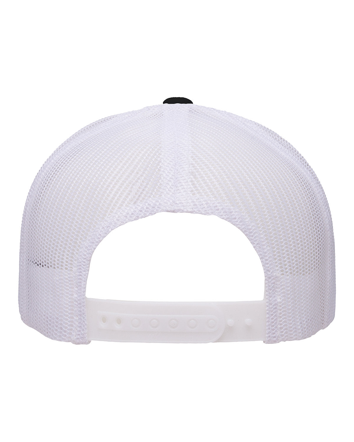 Yupoong 5-Panel Retro Customized Trucker Caps, Black/ White