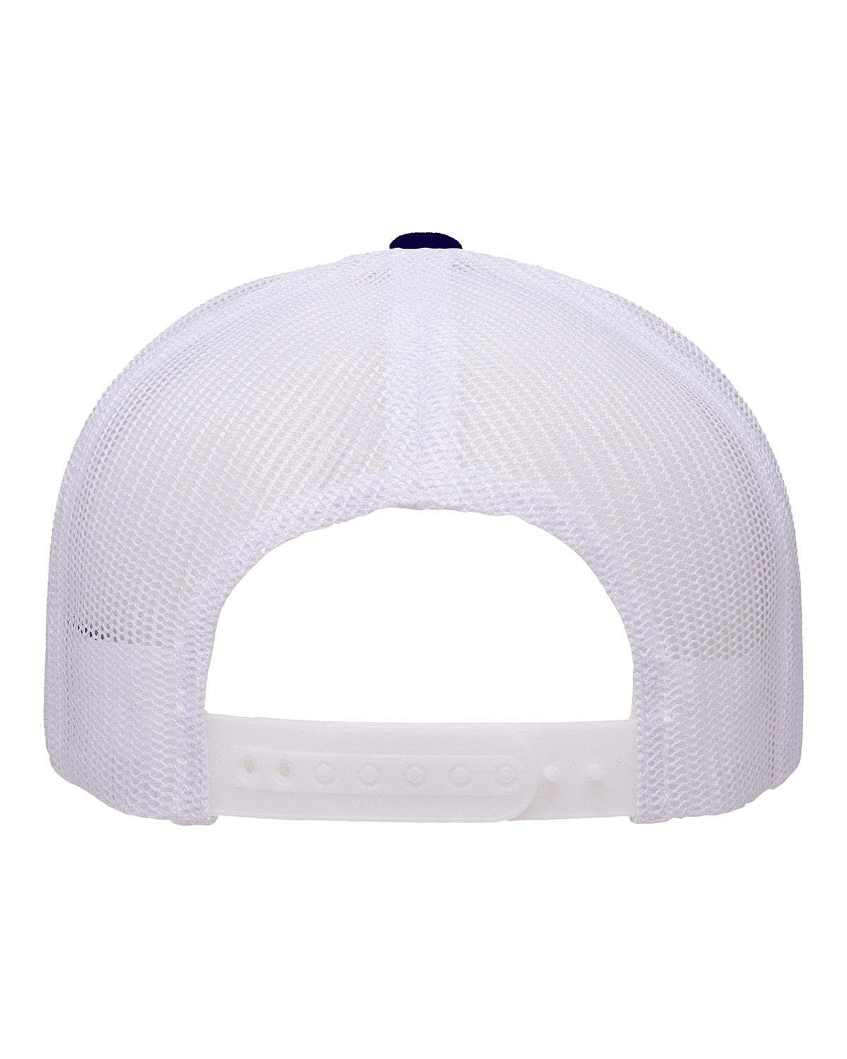 Yupoong 5-Panel Retro Customized Trucker Caps, Navy/ White