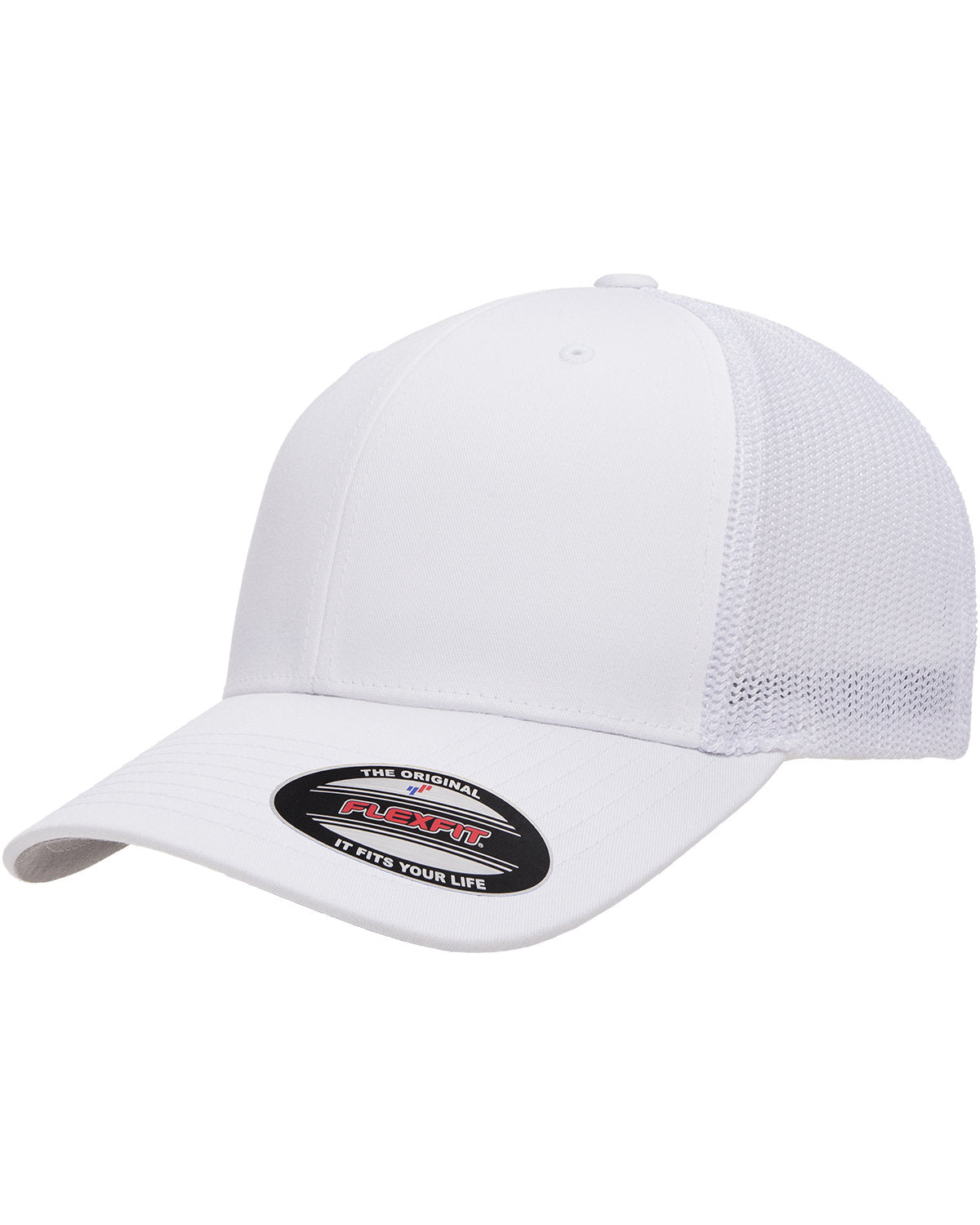 Flexfit 6-Panel Trucker Custom Caps, White [Georgia Kickstart]